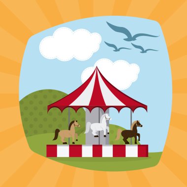 Atlıkarınca simgesi tasarım