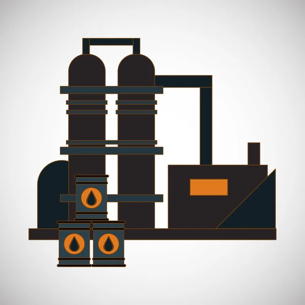 Olie-industrie ontwerp — Stockvector