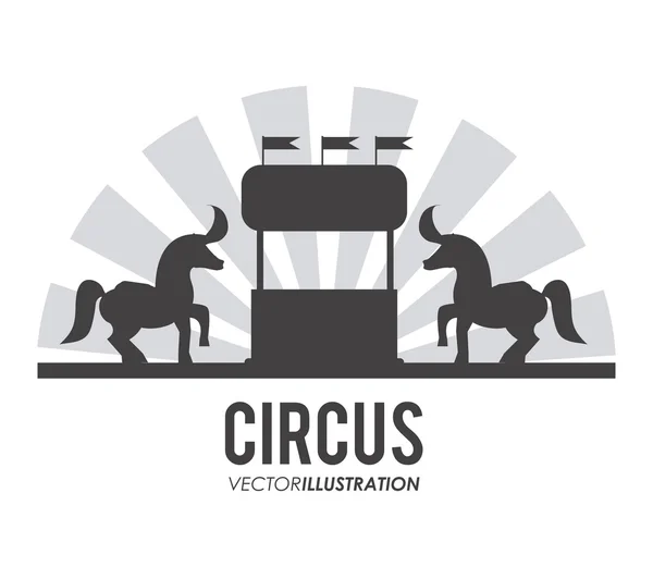 Design del cavallo da circo — Vettoriale Stock