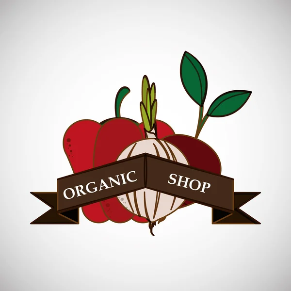 Органический дизайн магазина — стоковый вектор