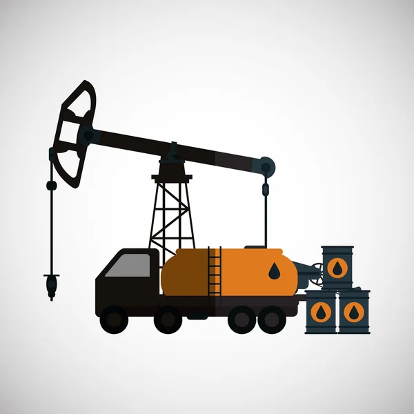 Olie-industrie ontwerp — Stockvector