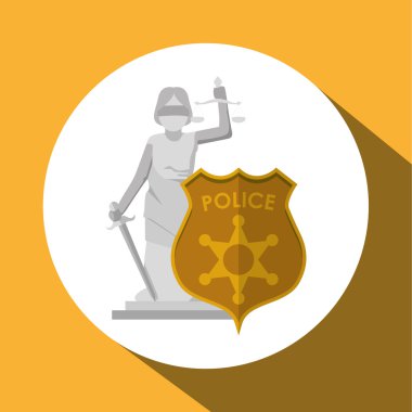 Hukuk ve adalet işaret tasarım