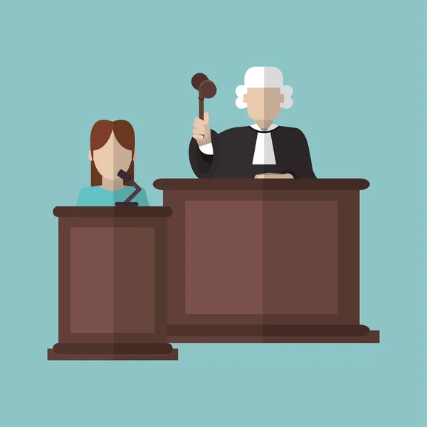 Δικαστής εικονίδιο σχεδιασμός — Διανυσματικό Αρχείο
