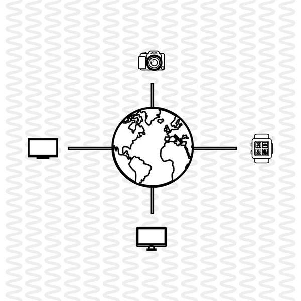 Internet of things design — Stock Vector