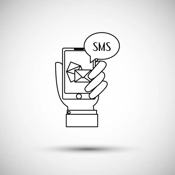 SMS ikony designu — Stockový vektor