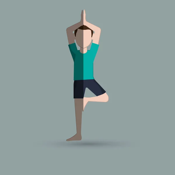 Yoga icon design — Stock Vector
