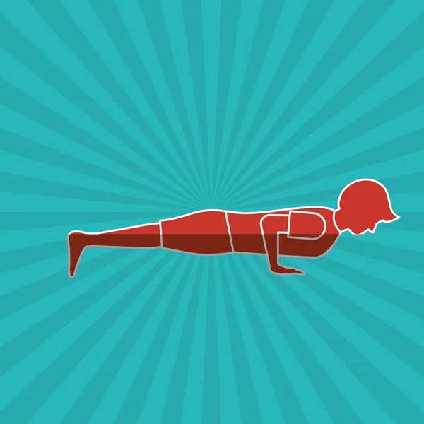 Diseño de iconos de yoga — Archivo Imágenes Vectoriales