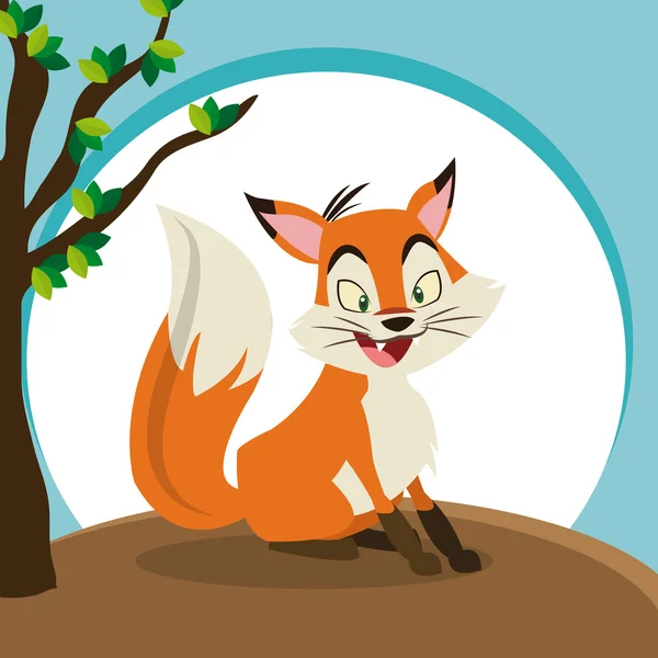 Fox ikon design — Stock vektor