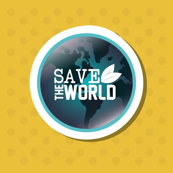 拯救世界的设计 — 图库矢量图片