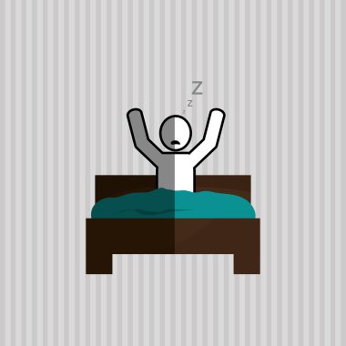 Dinlenme ve uyku tasarım, vektör çizim