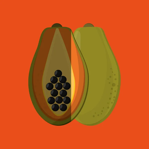 Vruchten pictogram ontwerp, vectorillustratie — Stockvector
