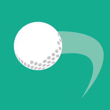 Golf simgesi tasarım, vektör çizim
