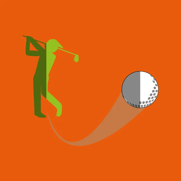 Golf ikona designu, ilustracji wektorowych — Wektor stockowy