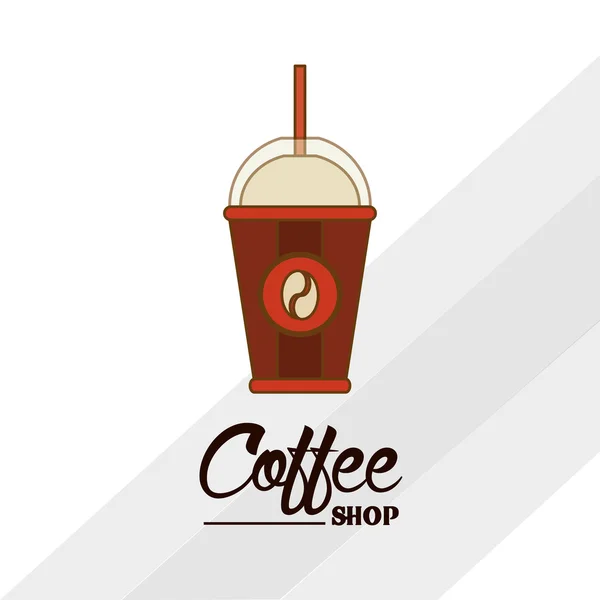 Café design loja — Vetor de Stock