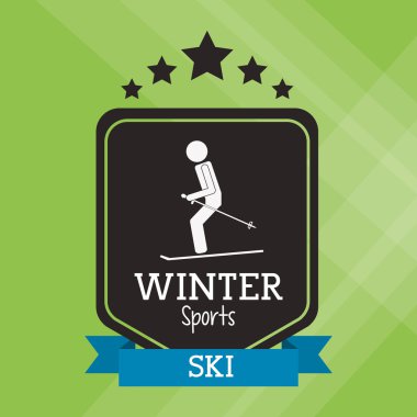 Kayak spor tasarım, vektör çizim