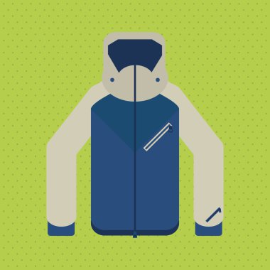 Kış ceket tasarım, vektör çizim