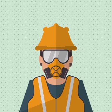 Endüstri güvenlik tasarım, vektör çizim malzemeleri