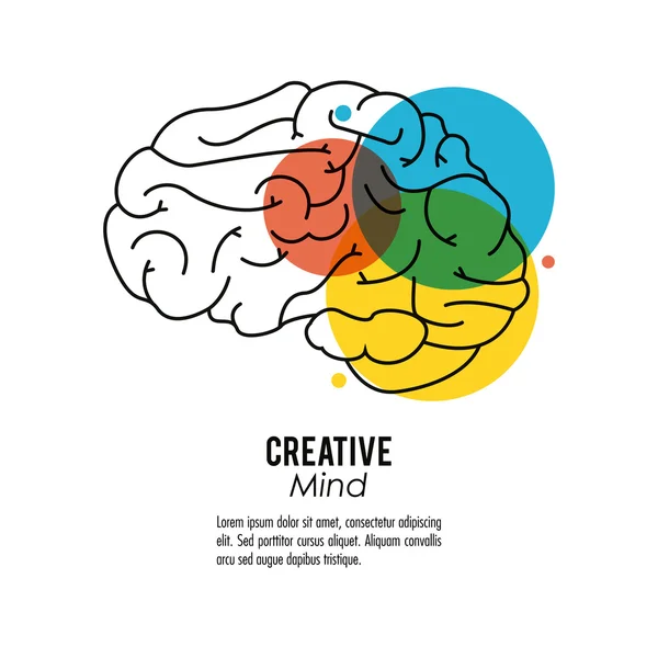 創造的な心とアイデアのアイコン デザイン、ベクトル イラスト — ストックベクタ