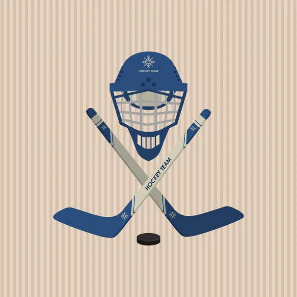 Diseño del deporte del hockey, ilustración del vector — Vector de stock