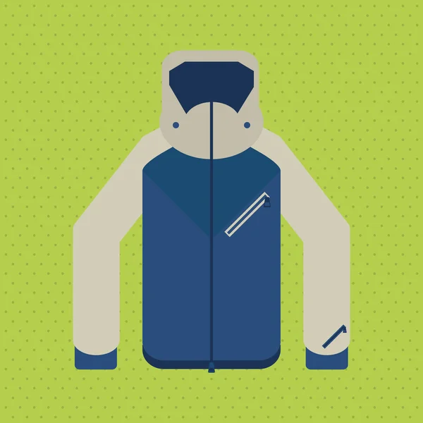 Diseño de chaqueta de invierno, ilustración vectorial — Vector de stock