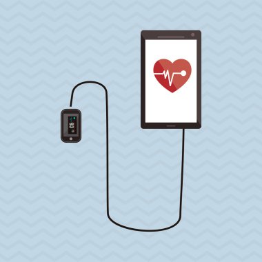 Smartphone gadget tasarım, vektör çizim