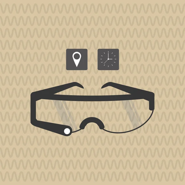 Disegno intelligente degli occhiali, illustrazione vettoriale — Vettoriale Stock
