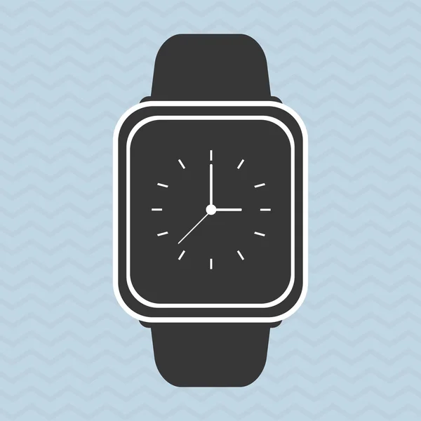 Slimme horloge ontwerp, vectorillustratie — Stockvector