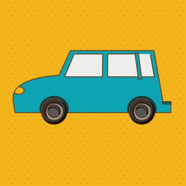 Ulaşım simgesi tasarım, vektör çizim