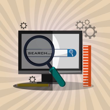 Infographic simgesi tasarım, vektör çizim