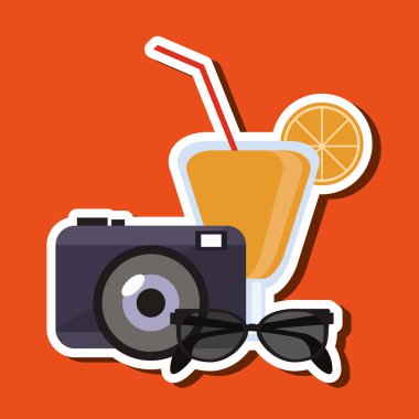 Simgesi tasarım, vektör çizim seyahat