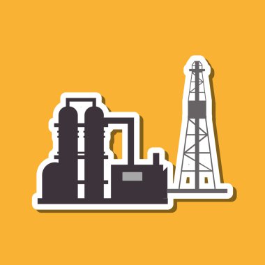 Endüstri tasarımı, vektör çizim petrol