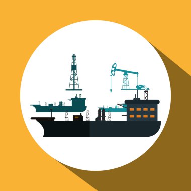 Endüstri tasarımı, vektör çizim petrol