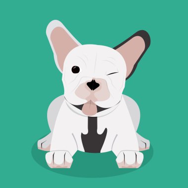 Fransız buldozer tasarım, vektör çizim