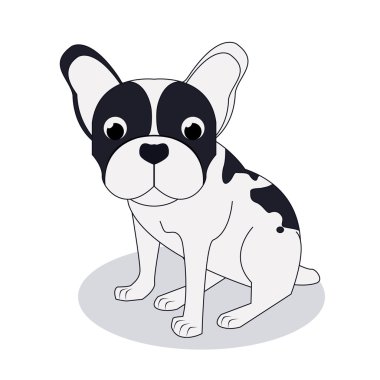 Fransız buldozer tasarım, vektör çizim