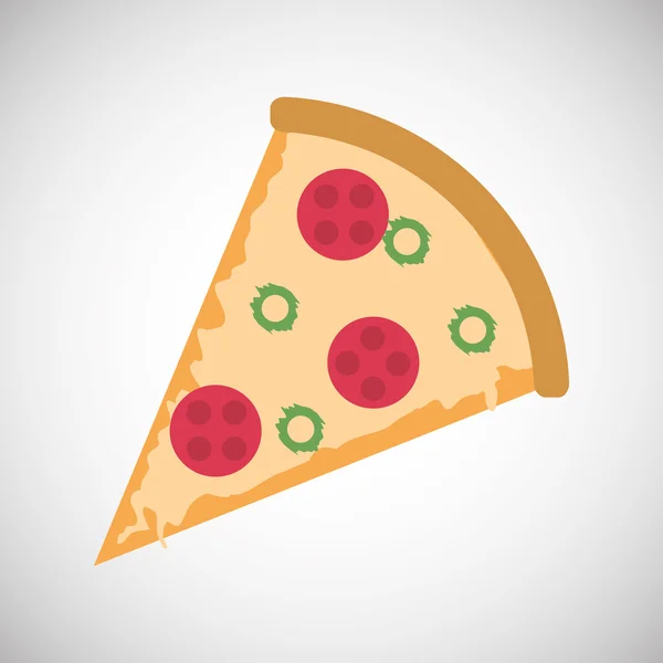 Дизайн иконки пиццы, векторная иллюстрация — стоковый вектор