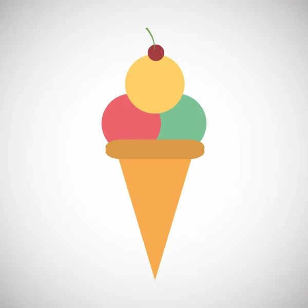 Design de sorvete, ilustração vetorial —  Vetores de Stock