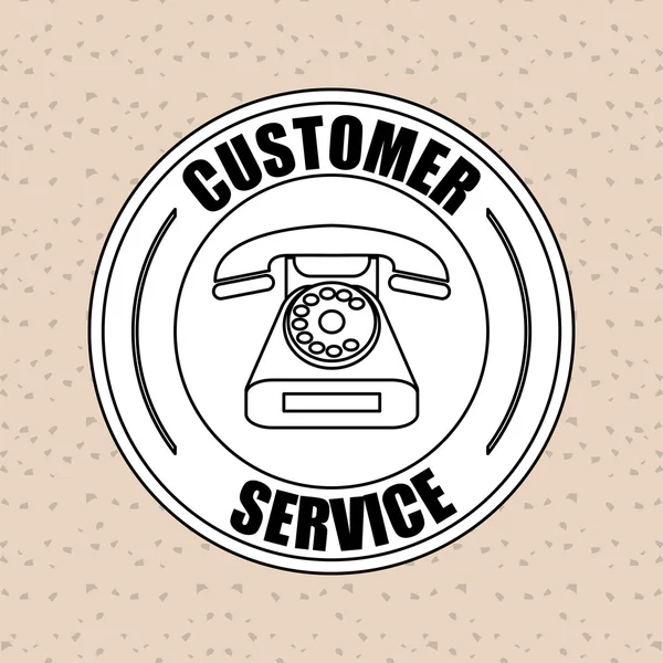 Design de ícone de telefone e serviço ao cliente, ilustração vetorial —  Vetores de Stock