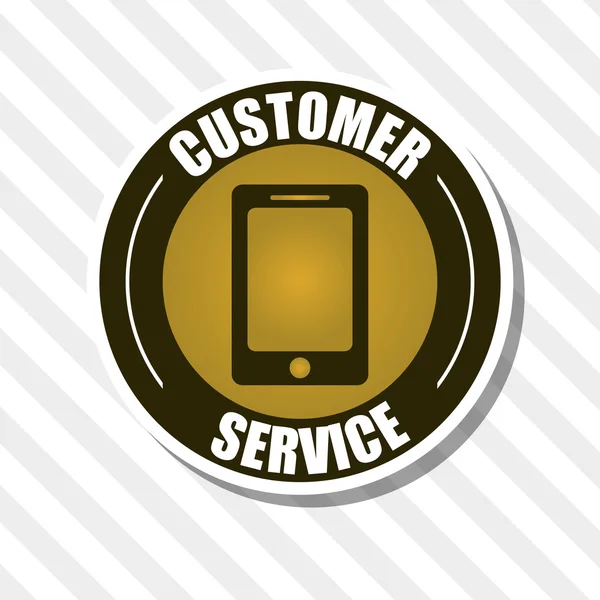 Дизайн иконки обслуживания клиентов, векторная иллюстрация — стоковый вектор