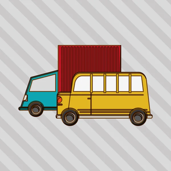 Transportation icon design, vector illustration — Stock Vector