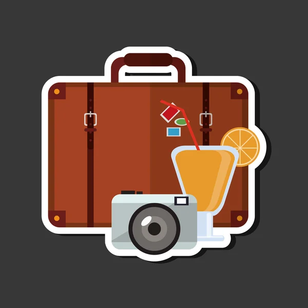 Design icona di viaggio, illustrazione vettoriale — Vettoriale Stock