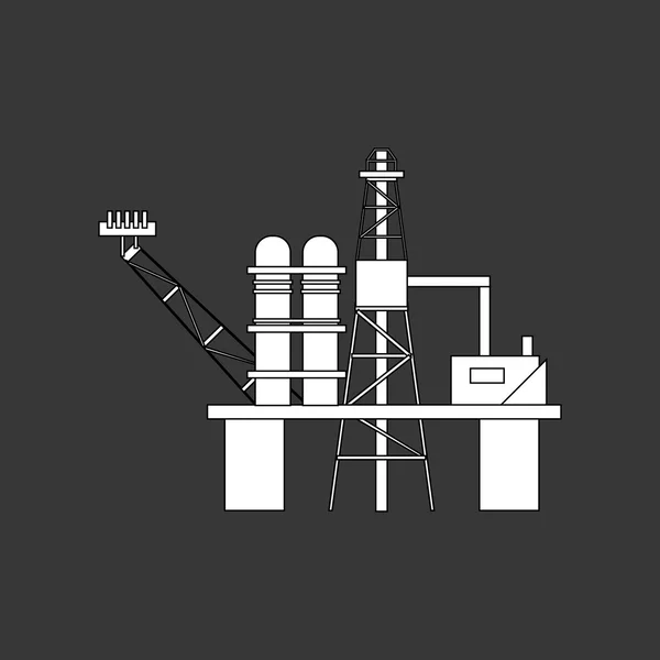 Проектирование нефтяной промышленности, векторная иллюстрация — стоковый вектор