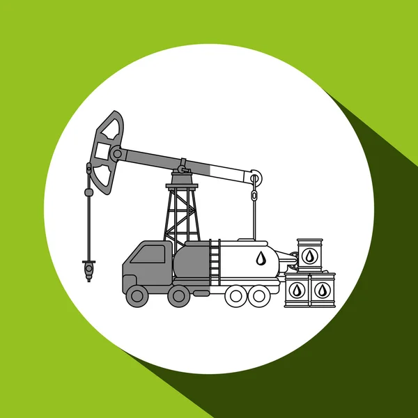 石油工业设计，矢量图 — 图库矢量图片