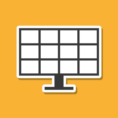 Enerji simgesi tasarım, vektör çizim