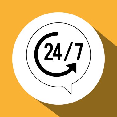 zaman ve teknik servis simgesi tasarım, vektör çizim