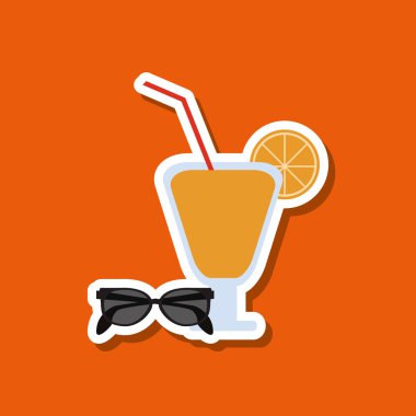 Tatil simgesi tasarım, vektör çizim