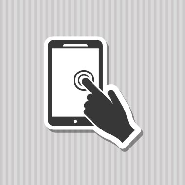 Akıllı telefon simgesi tasarım, vektör çizim