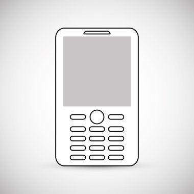 Akıllı telefon simgesi tasarım, vektör çizim