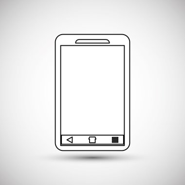 Akıllı telefon simgesi tasarım, vektör çizim