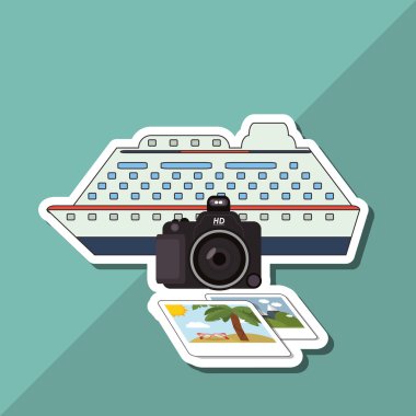 gemi ve simgesi tasarım seyahat