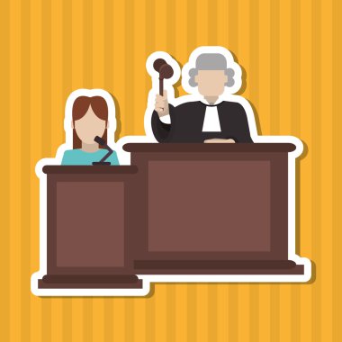 Yargıç simgesi tasarım